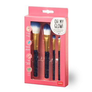 Legami - Juego de 4 brochas de maquillaje Stars - ¡Oh My Glow!