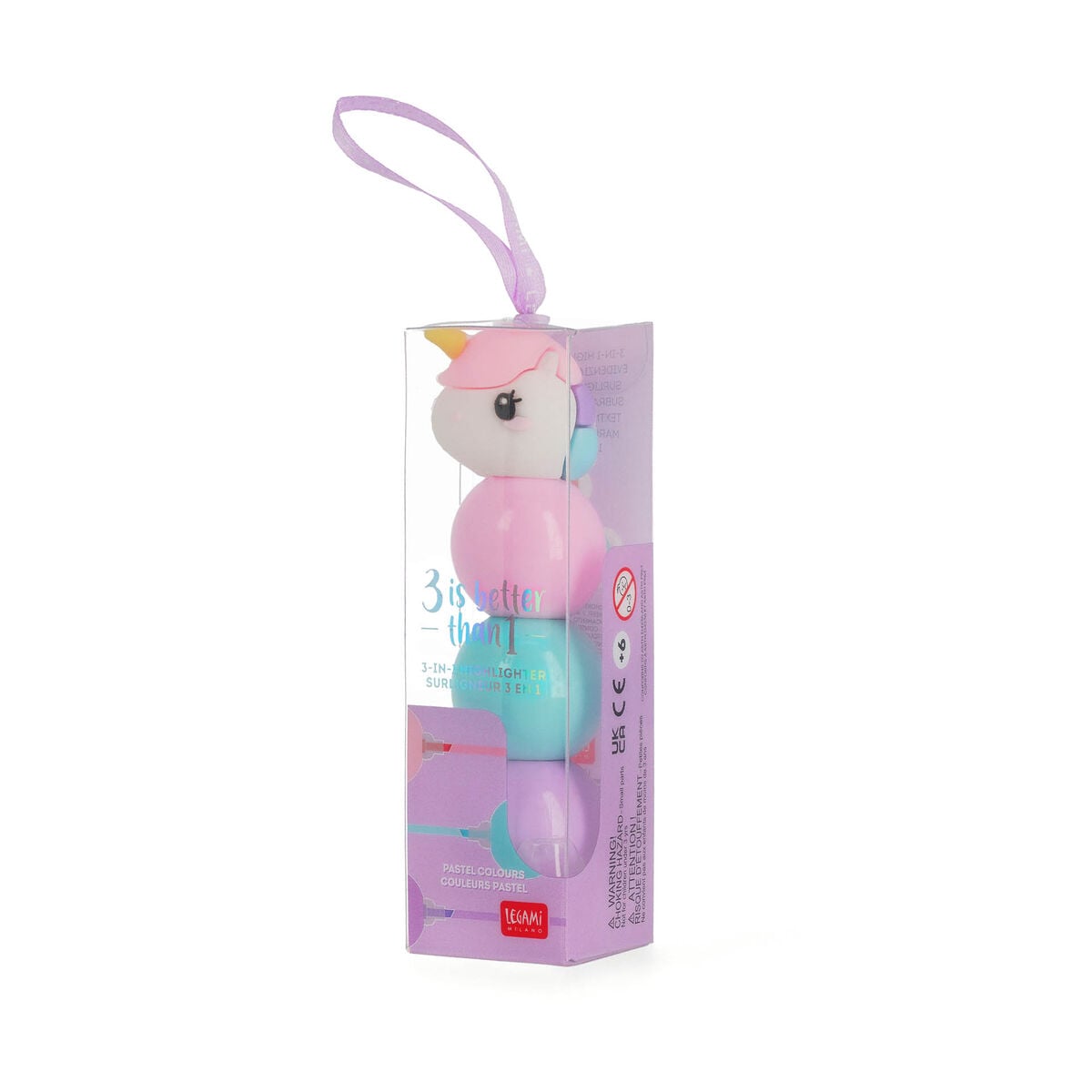 Legami - Iluminador de Unicornio 3 en 1 - 3 es mejor que 1