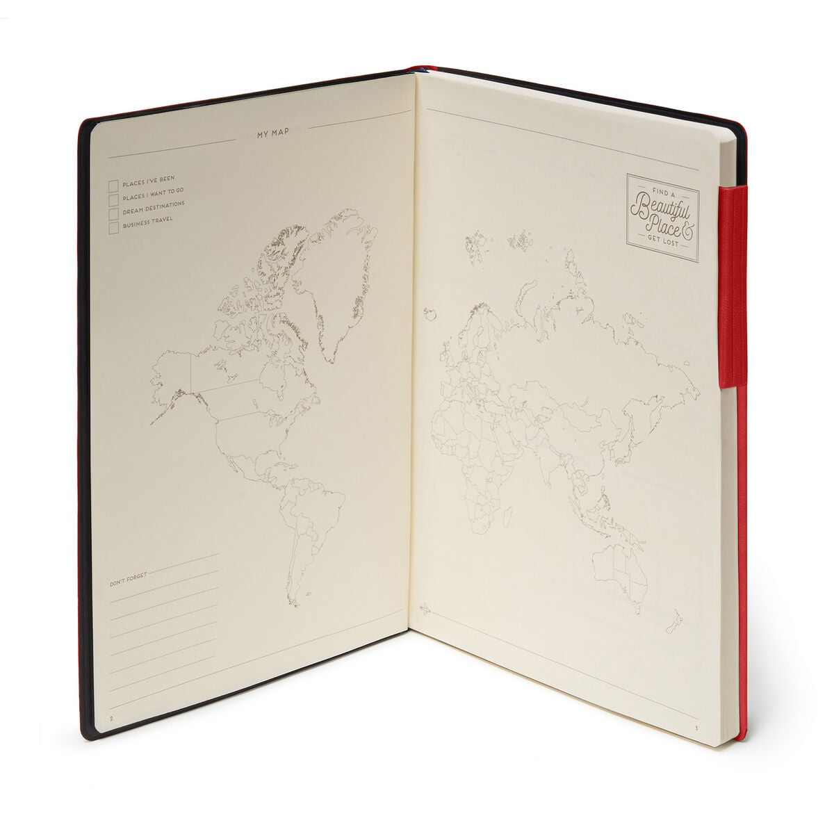 Legami - Cuaderno con Páginas en Blanco y Cubierta Suave Monocromática - Red - My Cuaderno