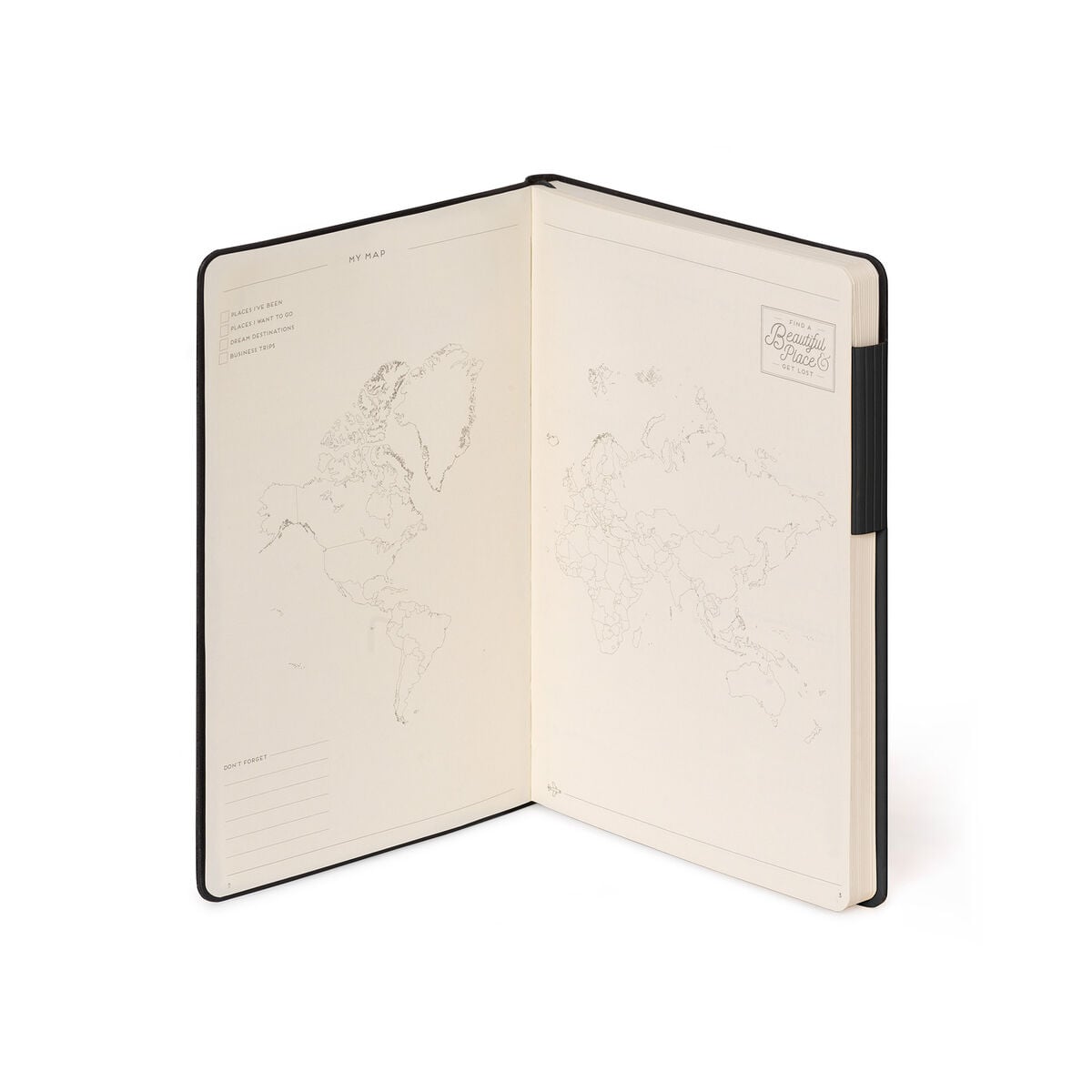 Cuaderno rayado Legami con tapa blanda monocromática - Negro - My Defter
