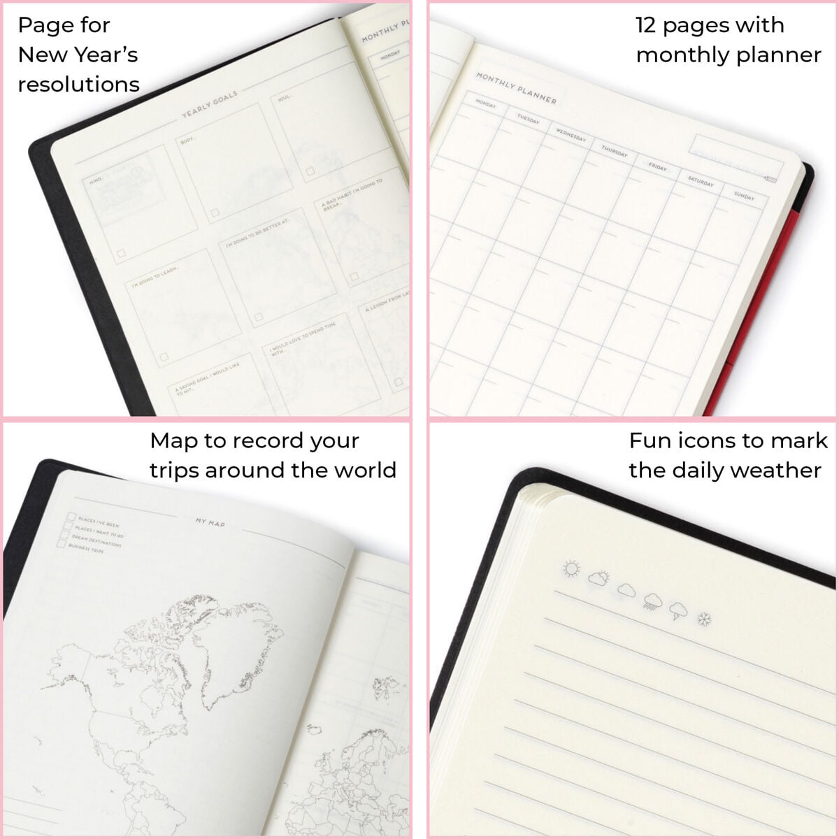Cuaderno rayado Legami con tapa blanda monocromática - Negro - My Defter