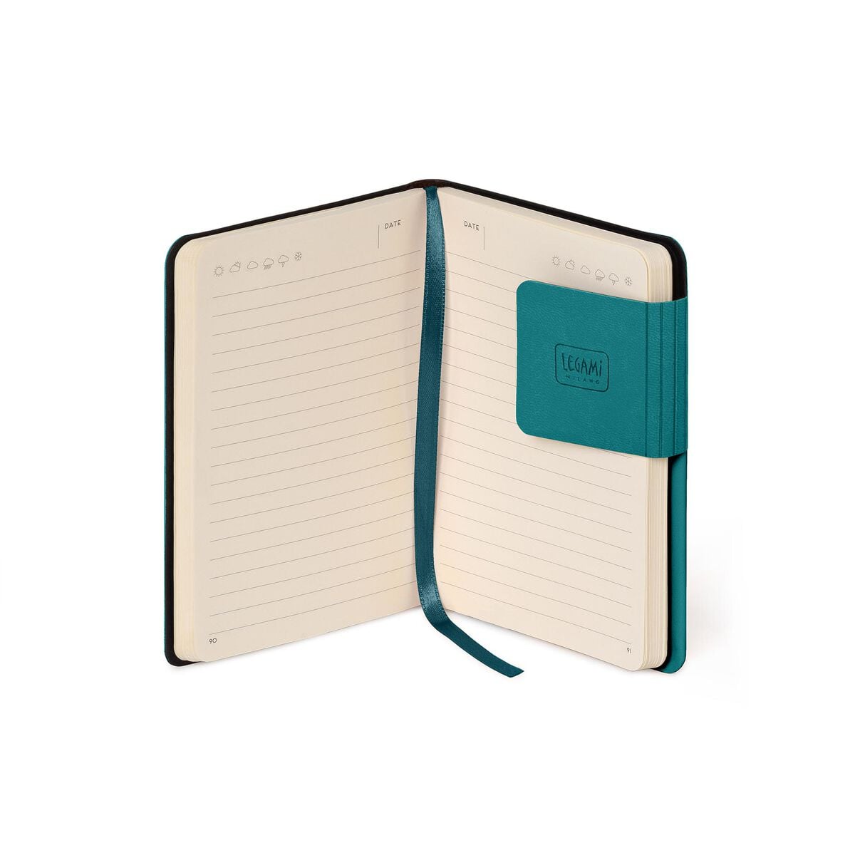 Legami - Cuaderno de espiral con cubierta suave monocromática - Verde malaquita - My Notebook