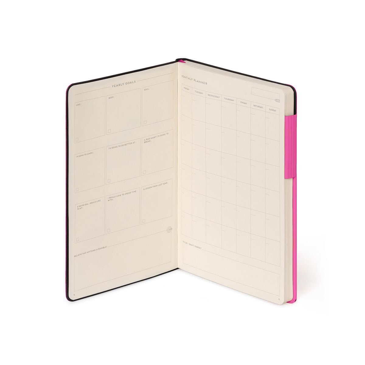 Legami - Cuaderno con Páginas en Blanco y Tapa Blanda Monocromática - Buganvilla - Mi Cuaderno