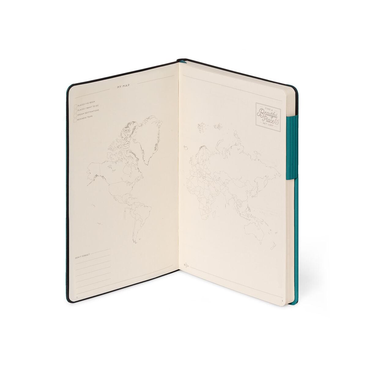 Legami - Cuaderno con páginas en blanco y tapa blanda monocromática - Verde malaquita - My Cuaderno