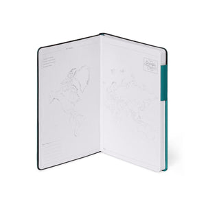 Legami - Cuaderno de puntos con tapa blanda monocromática - Verde malaquita - Mi cuaderno