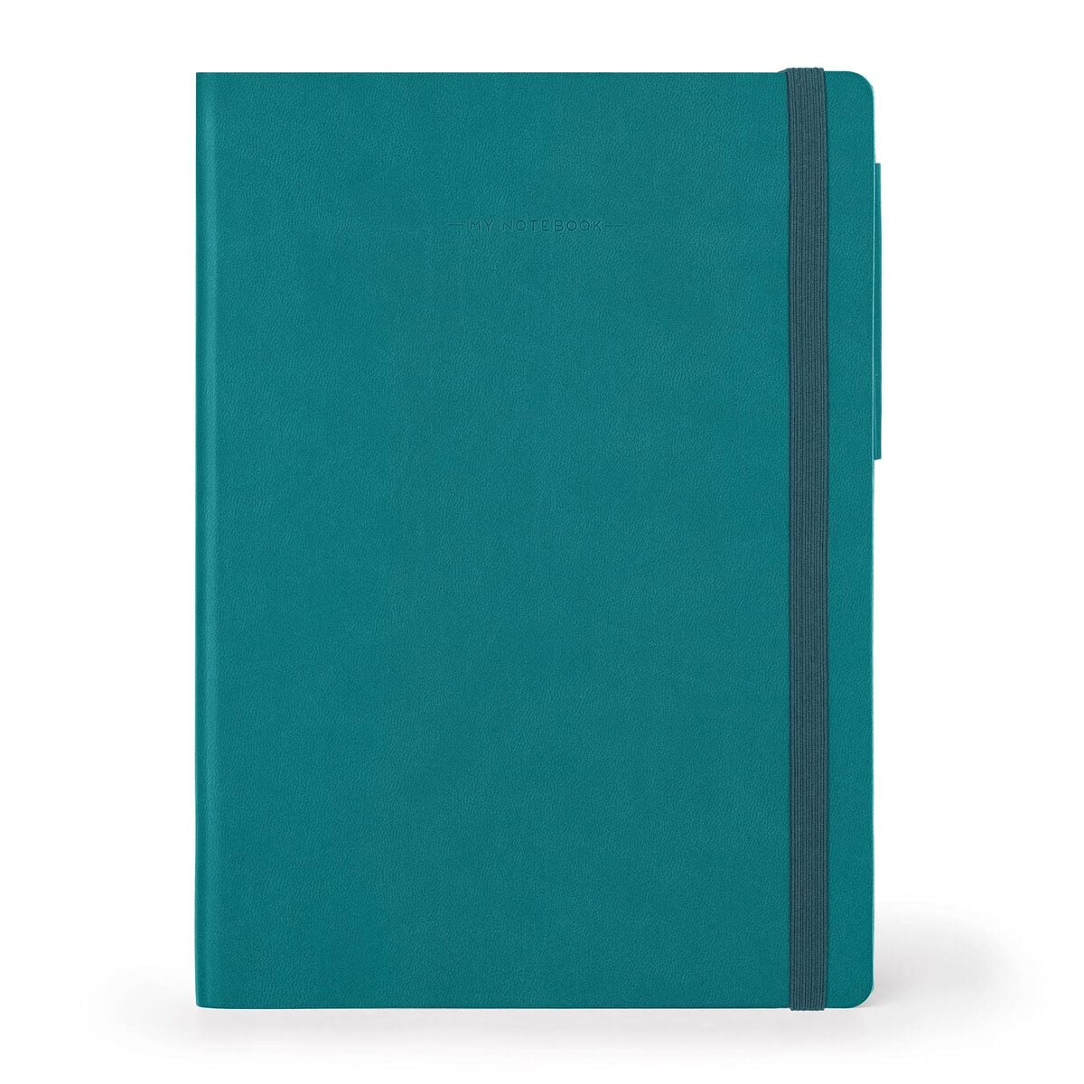 Legami - Cuaderno Rayado con Cubierta Blanda Monocromática - Verde Malaquita - Mi Cuaderno
