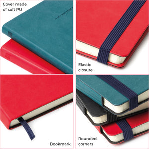 Legami - Cuaderno Rayado con Cubierta Blanda Monocromática - Verde Malaquita - Mi Cuaderno