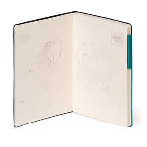 Legami - Cuaderno Rayado con Cubierta Blanda Monocromática - Verde Malaquita - Mi Cuaderno