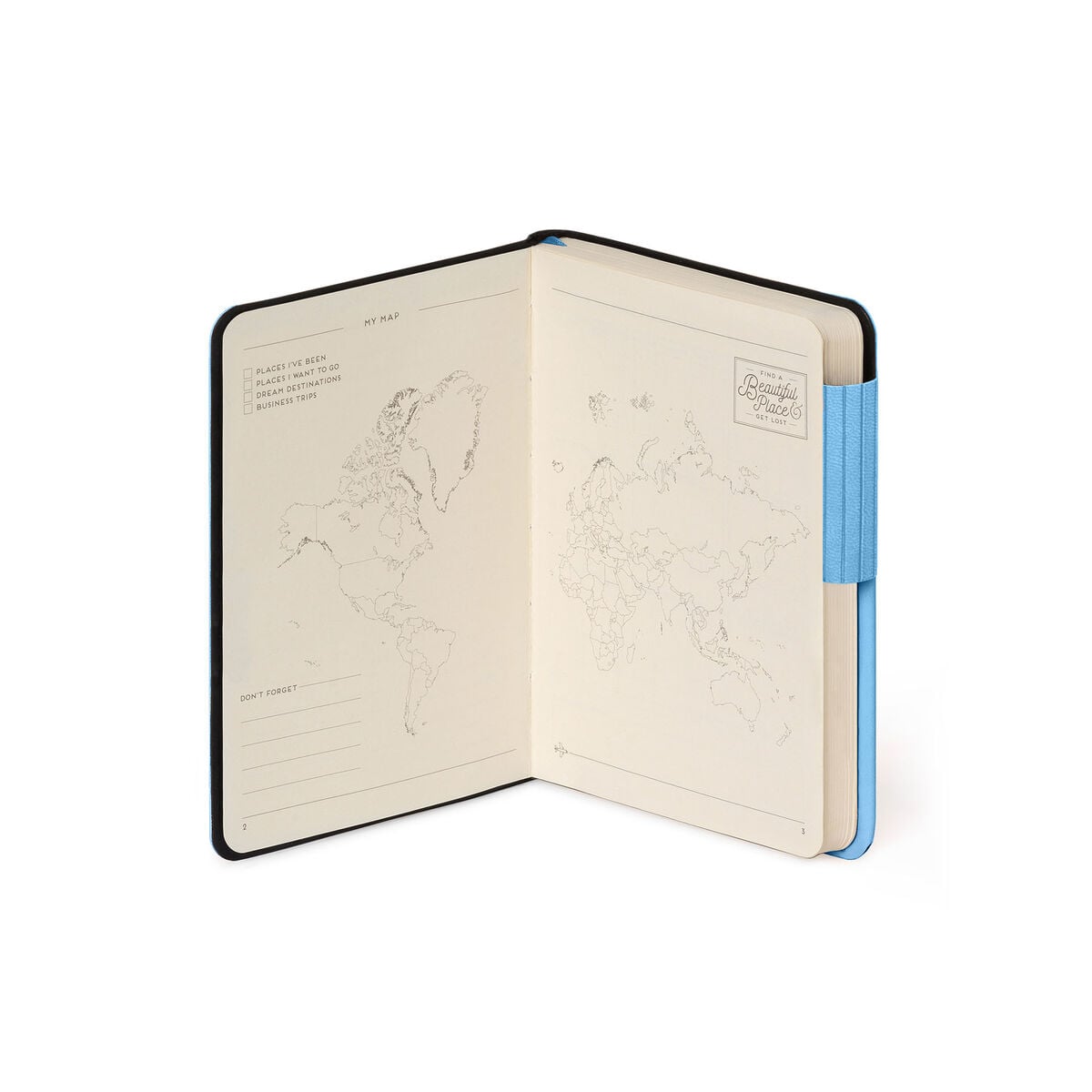 Legami - Cuaderno Rayado con Tapa Blanda Monocromo - Azul Retro - My Notebook