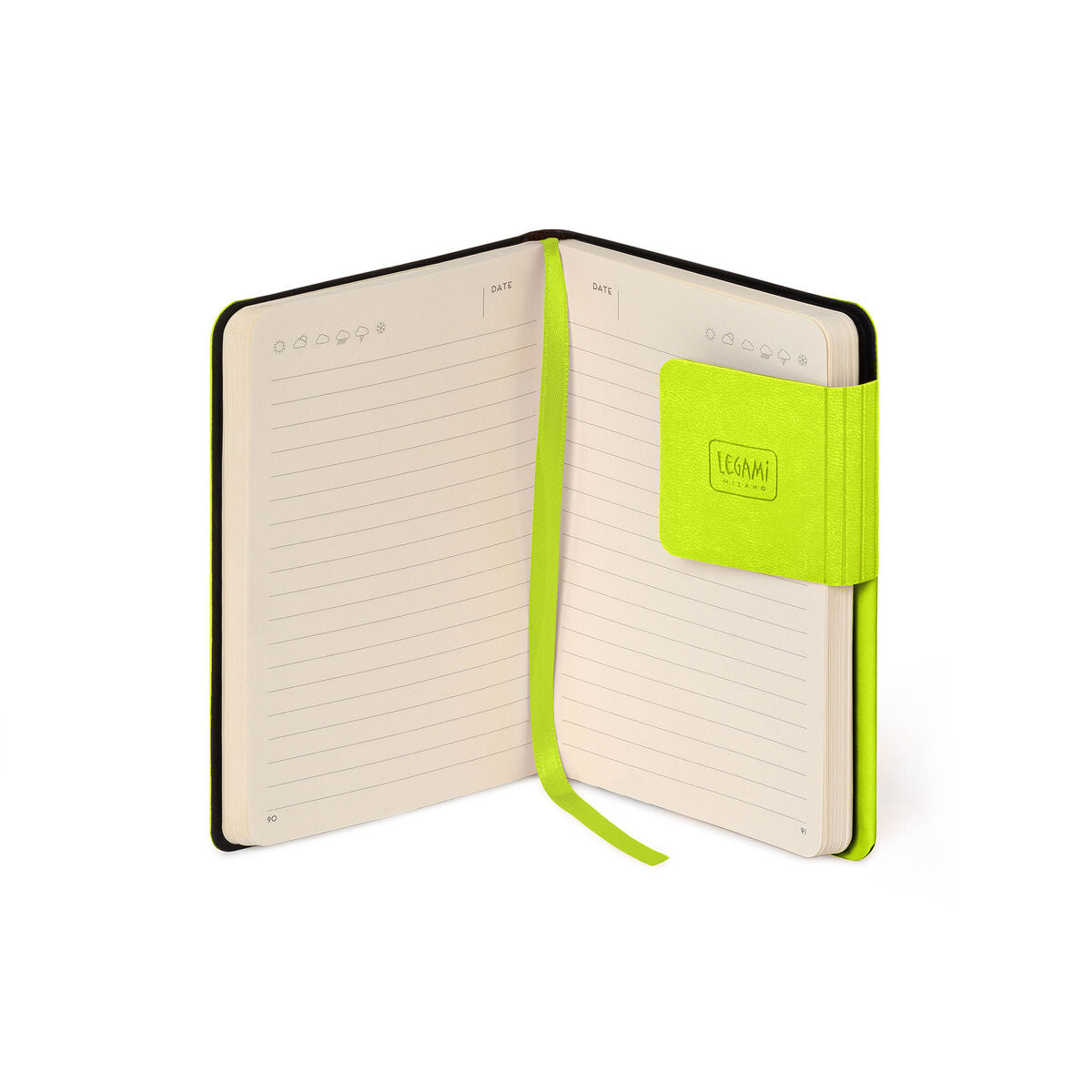 Legami - Cuaderno Rayado con Cubierta Suave Monocromática - Chartreuse - My Notebook