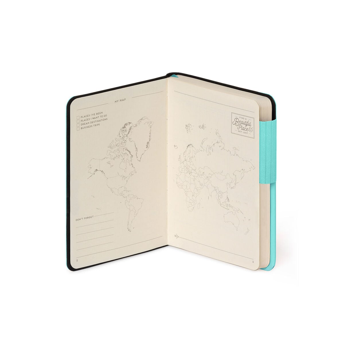 Legami - Cuaderno Rayado con Tapa Blanda Monocromo - Aquatic Awe - My Defter