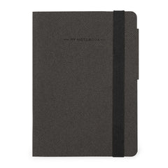 Legami - Cuaderno Rayado con Tapa Blanda Monocroma - Grafito Oscuro - Mi Cuaderno