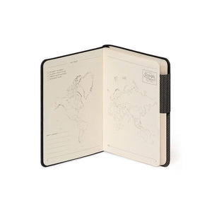 Legami - Cuaderno Rayado con Tapa Blanda Monocroma - Grafito Oscuro - Mi Cuaderno