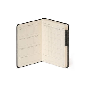 Legami - Cuaderno Rayado con Tapa Blanda Monocroma - Grafito Oscuro - Mi Cuaderno