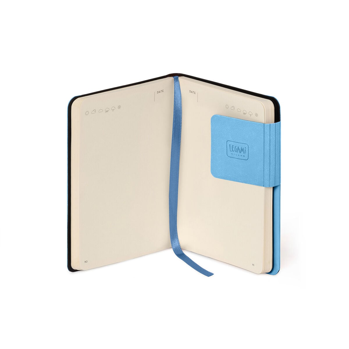 Legami - Cuaderno con Páginas en Blanco y Tapa Blanda Monocromática - Retro Blue - Mi Cuaderno