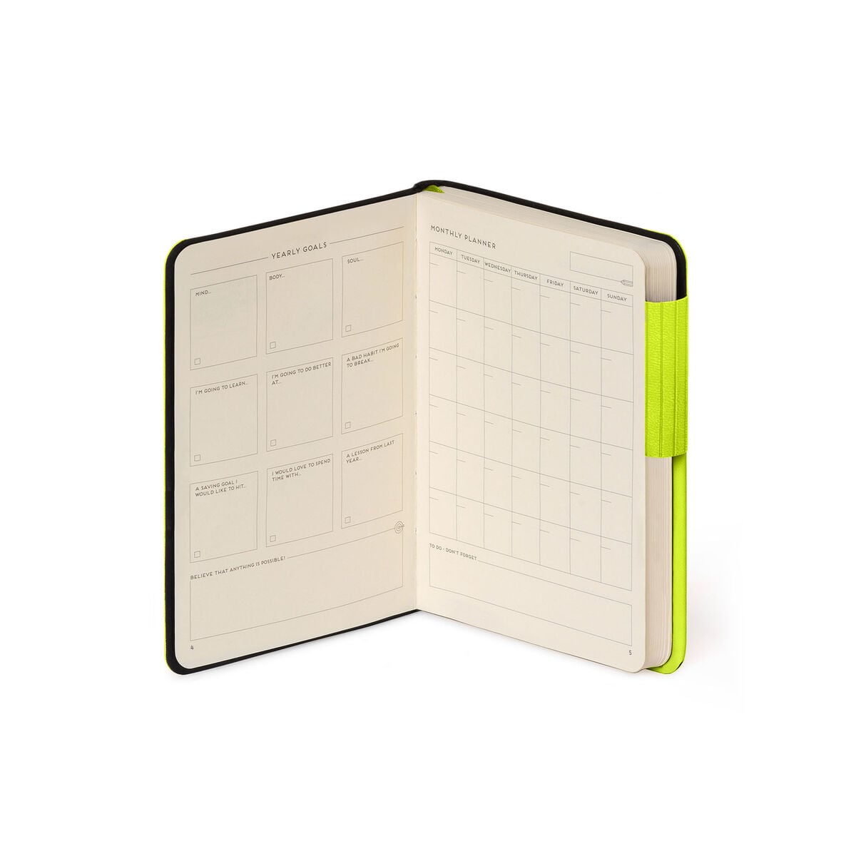 Legami - Cuaderno con Páginas en Blanco y Tapa Blanda Monocromática - Chartreuse - My Cuaderno