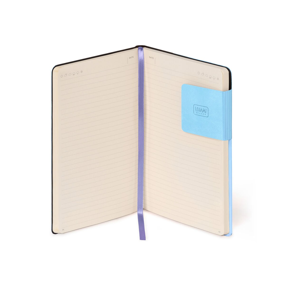 Legami - Libreta de Tapa Blanda Monochrome con Rayas - Aura - Mi Libreta