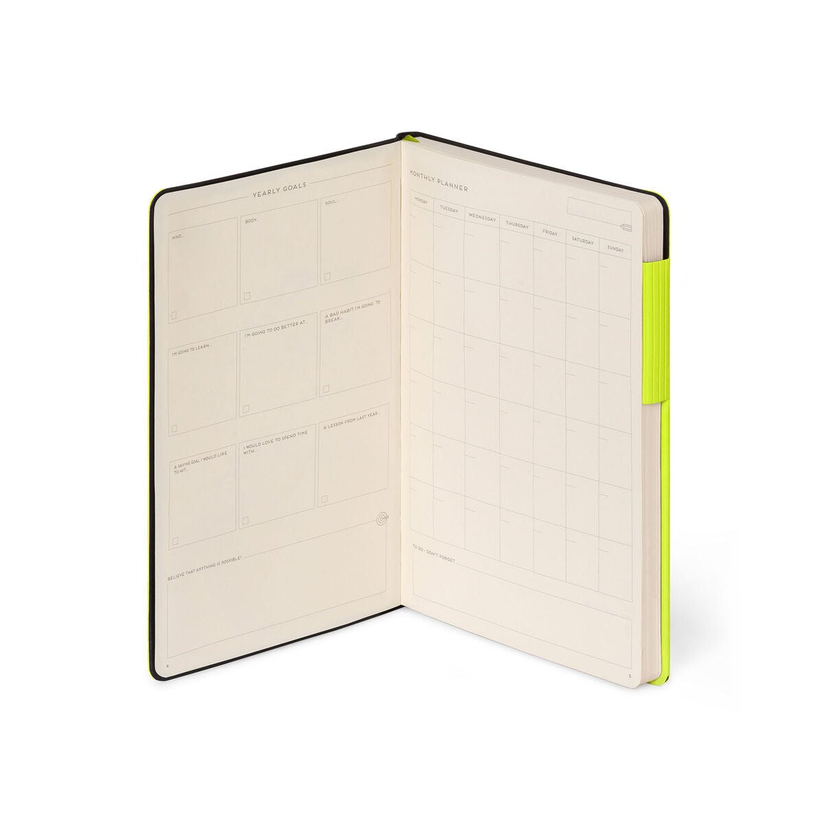 Legami - Cuaderno Rayado con Tapa Blanda Monocromo - Chartreuse - Mi Cuaderno