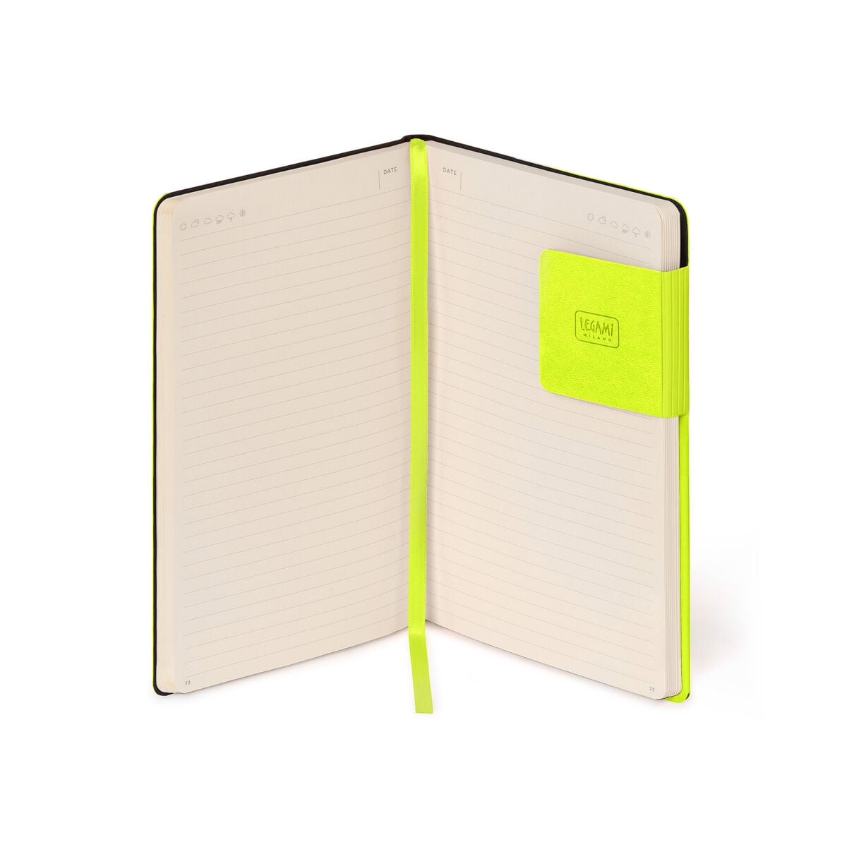 Legami - Cuaderno Rayado con Tapa Blanda Monocromo - Chartreuse - Mi Cuaderno