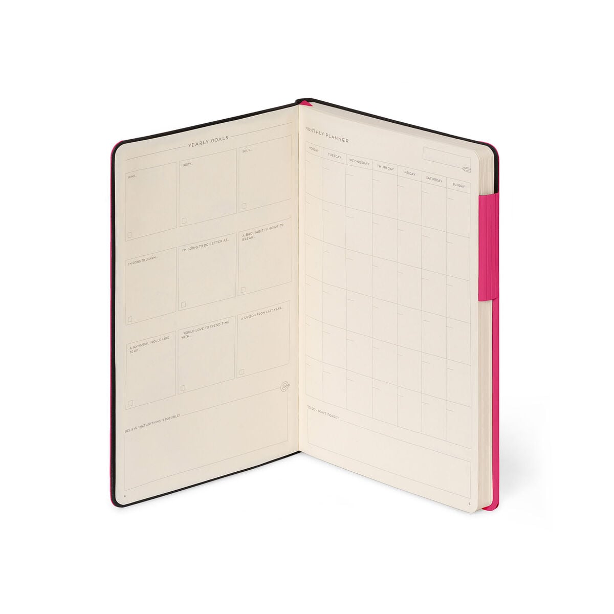 Cuaderno Legami - Cuaderno Rayado Monocromo de Tapa Blanda - Frambuesa - Mi Cuaderno