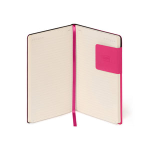 Cuaderno Legami - Cuaderno Rayado Monocromo de Tapa Blanda - Frambuesa - Mi Cuaderno