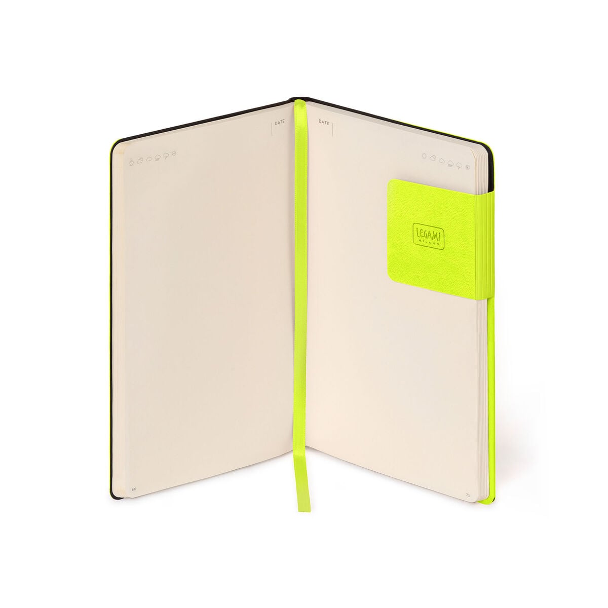 Legami - Cuaderno con Páginas en Blanco y Tapa Blanda Monocromo - Chartreuse - Mi Cuaderno