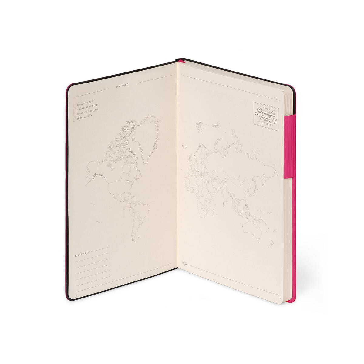 Legami - Cuaderno con páginas en blanco y cubierta blanda monocromática - Raspberry - Mi cuaderno