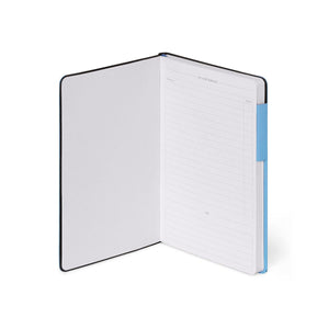 Legami - Cuaderno de puntos con funda blanda monocromática - Azul retro - My Defter
