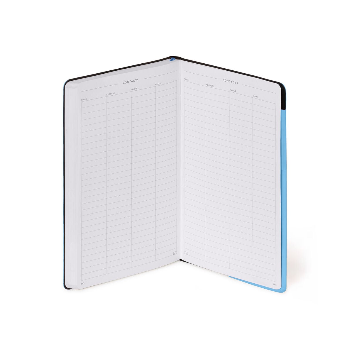 Legami - Cuaderno de puntos con funda blanda monocromática - Azul retro - My Defter