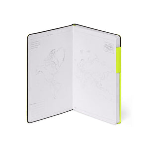 Legami - Cuaderno de puntos con cubierta blanda monocromática - Chartreuse - My Notebook
