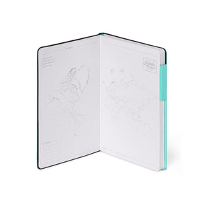 Legami - Cuaderno de puntos con funda blanda monocromática - Aquatic Awe - Mi Cuaderno