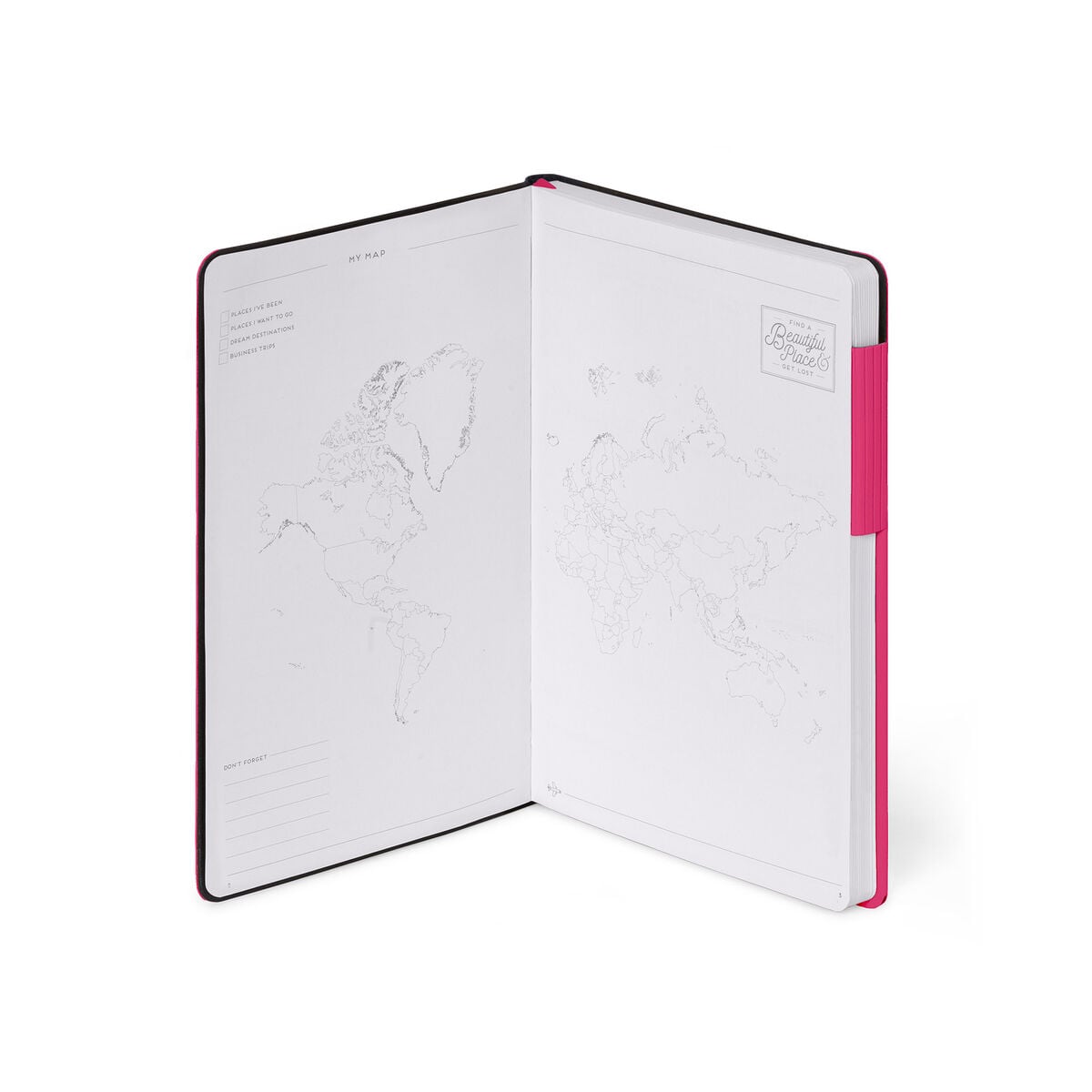 Legami - Cuaderno de puntos con cubierta suave monocromática - Raspberry - My Notebook
