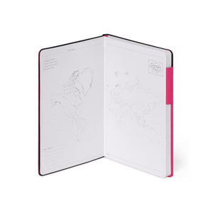Legami - Cuaderno de puntos con cubierta suave monocromática - Raspberry - My Notebook