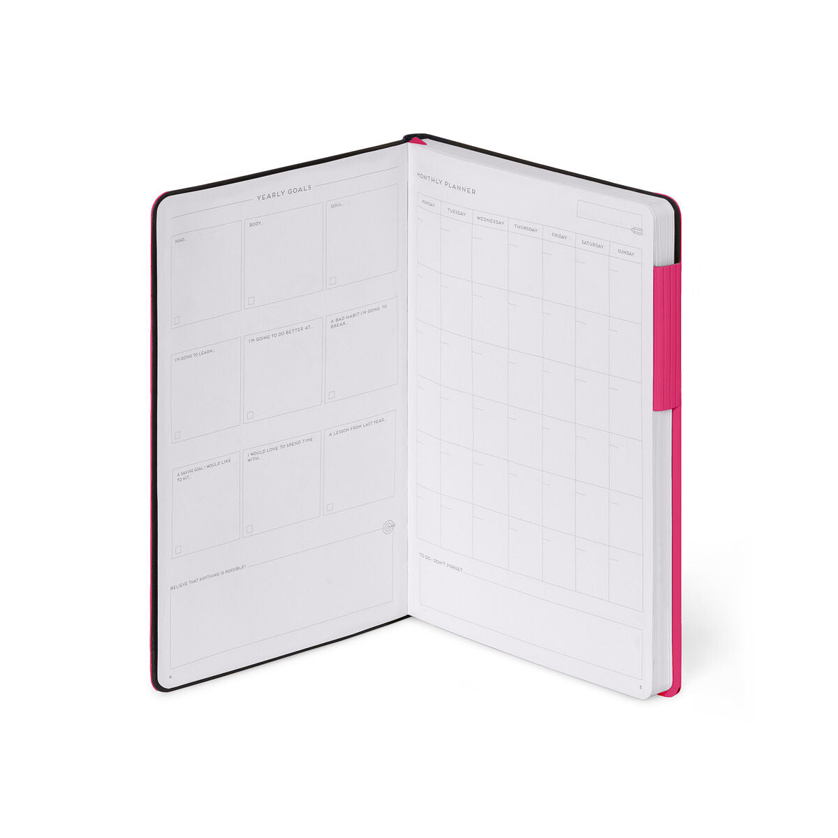 Legami - Cuaderno de puntos con cubierta suave monocromática - Raspberry - My Notebook