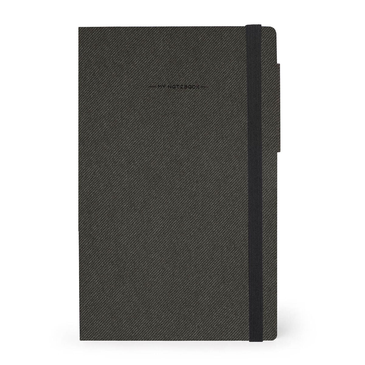 Libreta con Puntos y Funda Blanda Monocromática Legami - Grafito Intenso - My Notebook