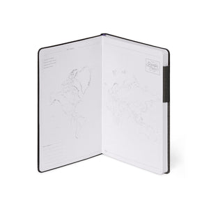 Libreta con Puntos y Funda Blanda Monocromática Legami - Grafito Intenso - My Notebook