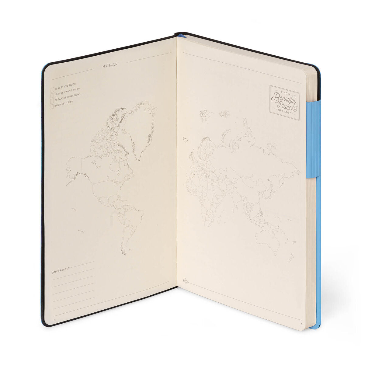 Legami – Cuaderno Rayado con Cubierta Suave Monocromática – Retro Blue – My Cuaderno