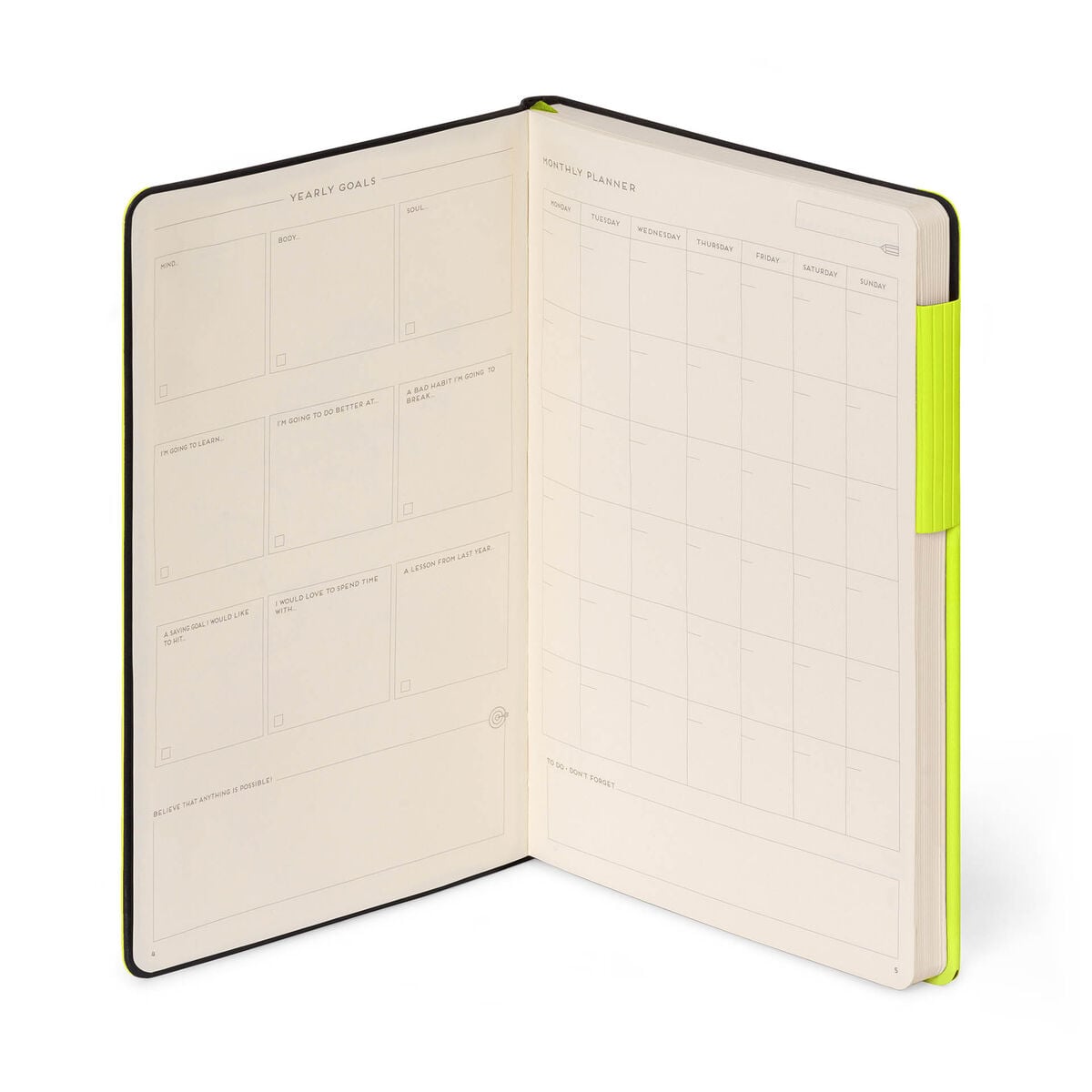Legami - Cuaderno Rayado con Tapa Blanda Monocromática - Chartreuse - My Cuaderno