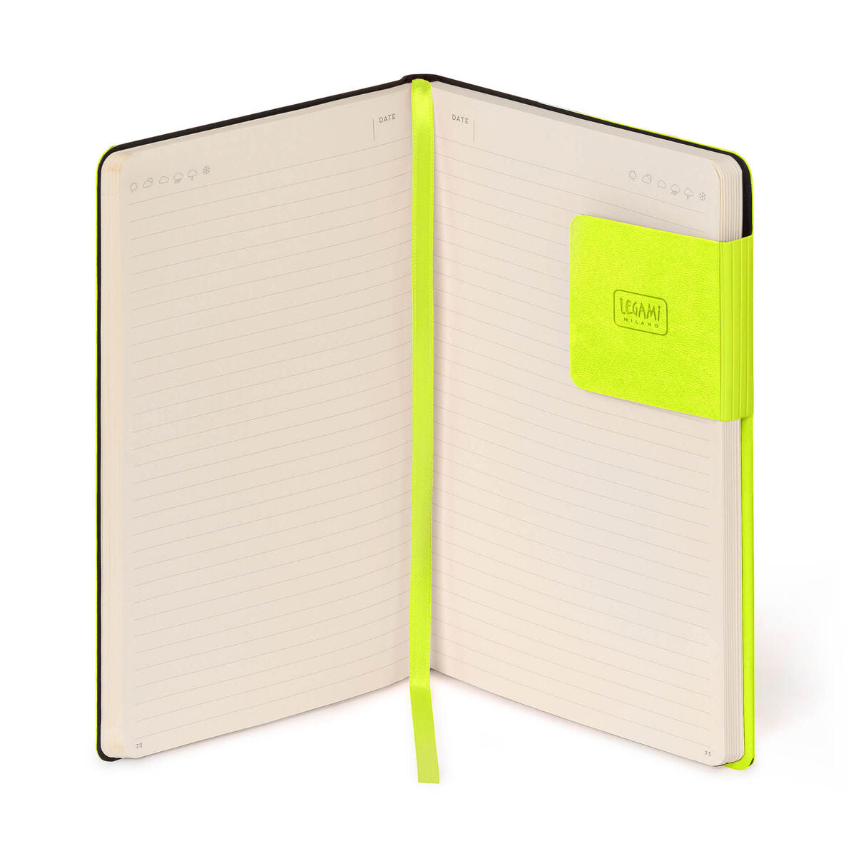 Legami - Cuaderno Rayado con Tapa Blanda Monocromática - Chartreuse - My Cuaderno