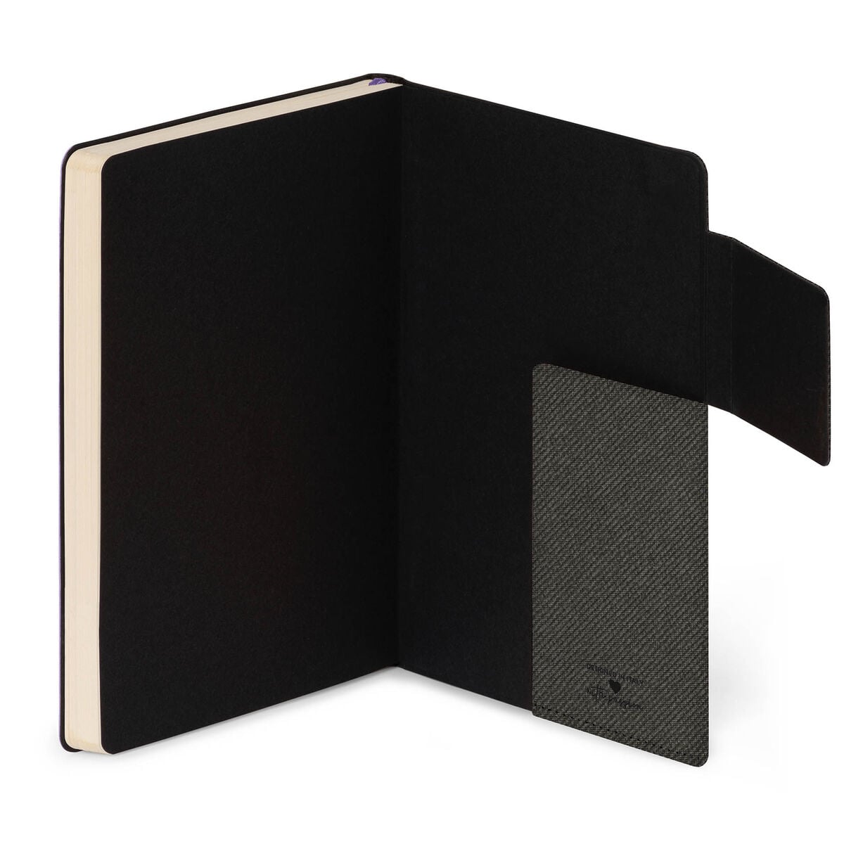 Legami - Cuaderno Rayado con Cubierta Blanda Monocromo - Deep Graphite - Mi Cuaderno