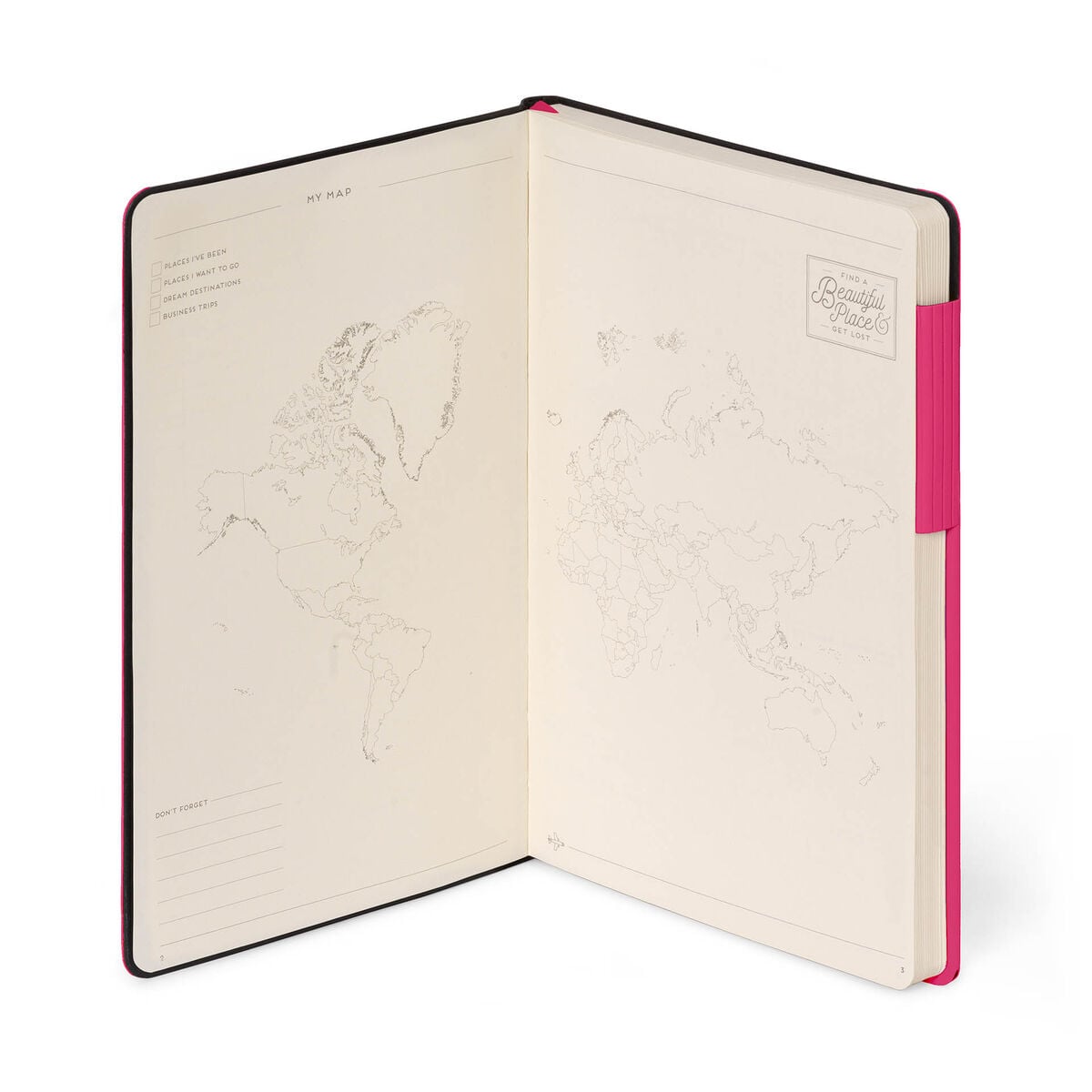 Legami - Cuaderno con Páginas en Blanco y Tapa Suave Monocromática - Frambuesa - Mi Cuaderno
