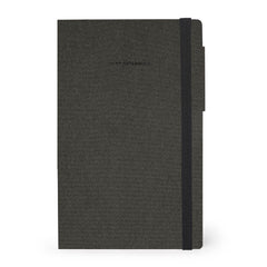 Legami - Cuaderno con páginas en blanco y tapa blanda monocromática - Grafito oscuro - Mi cuaderno