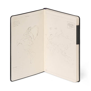 Legami - Cuaderno con páginas en blanco y tapa blanda monocromática - Grafito oscuro - Mi cuaderno