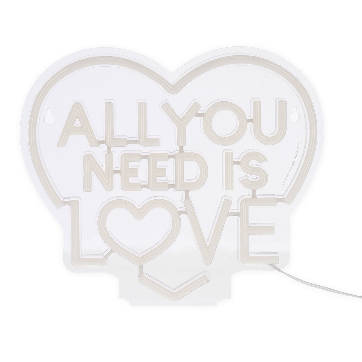 Legami - Lámpara Led Efecto Neón - All You Need is Aşk - It's a Sign