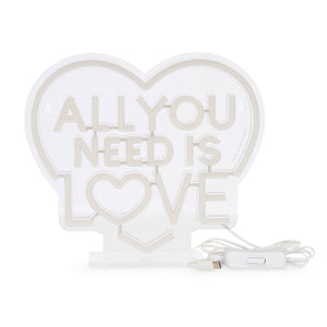Legami - Lámpara Led Efecto Neón - All You Need is Aşk - It's a Sign