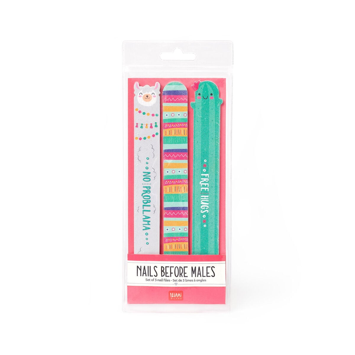 Legami - Set de 3 Limas de Uñas Llama - Nails Before Males