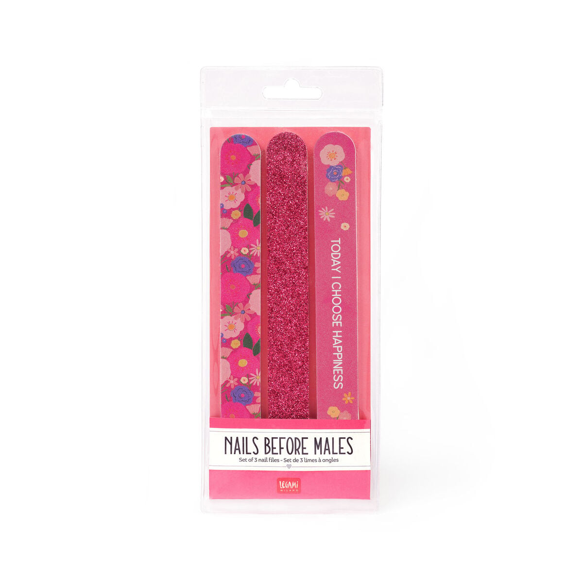 Legami - Set de 3 Limas de Uñas Flores - Nails Before Males