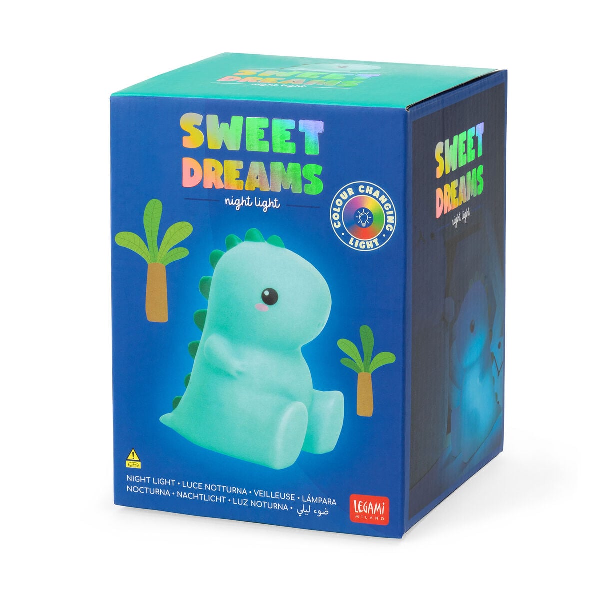 Legami - Dino Lámpara Nocturna Recargable - Dulces Sueños