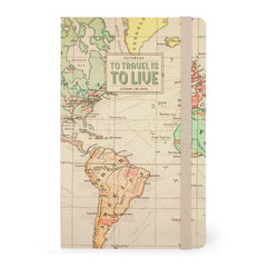 Legami - Cuaderno de fotos rayado con tapa dura ilustrada - Viaje