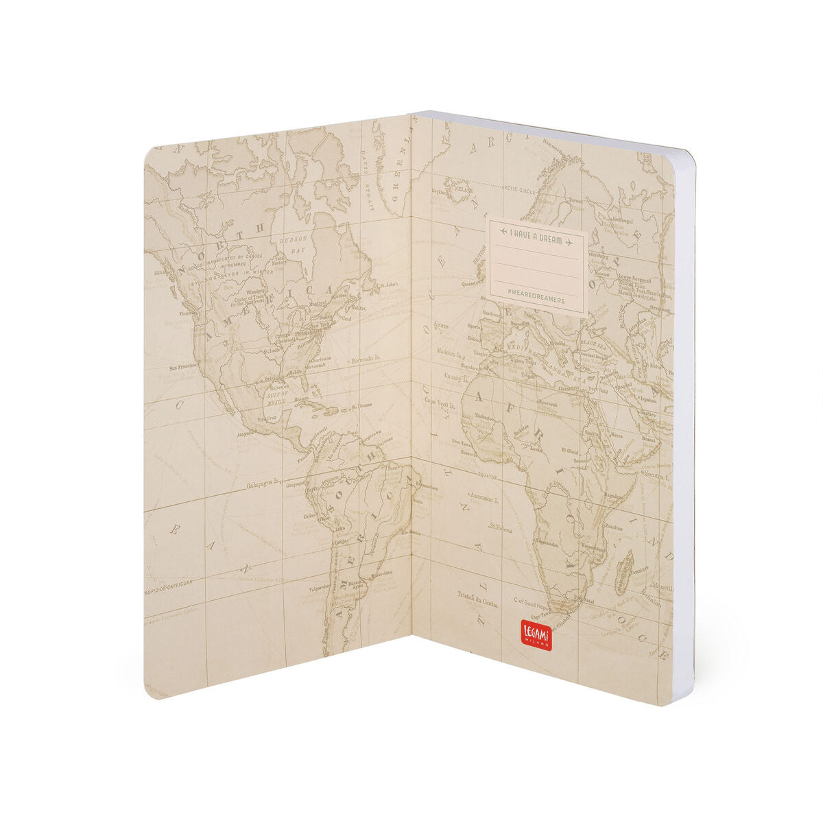 Legami - Cuaderno de fotos rayado con tapa dura ilustrada - Viaje